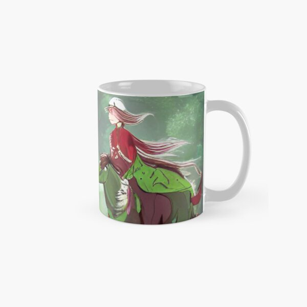 Only the green carriage Rides, rushes in the sky In silvery silence Classic Mug