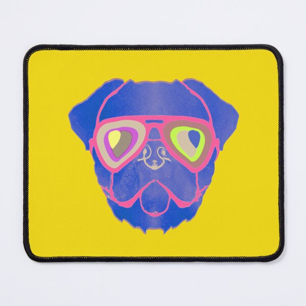 Item preview, Vintage Blue Pug con un aspecto retro desteñido designed and sold by LearnedAfter30.