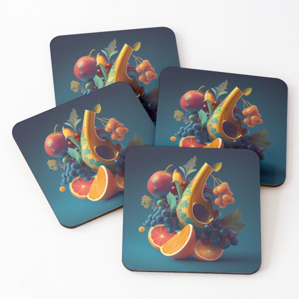 Aperçu de l'œuvre Fruity Fanfare Digital Painting créée et vendue par CodeAndColors.
