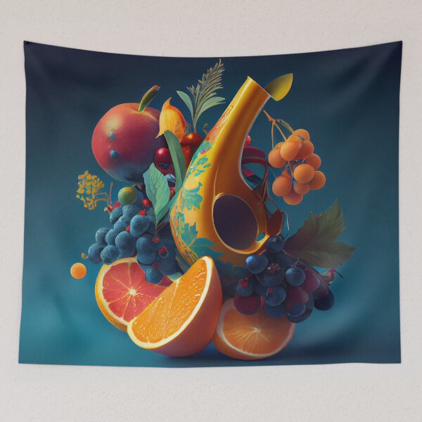 Aperçu de l'œuvre Fruity Fanfare Digital Painting créée et vendue par CodeAndColors.