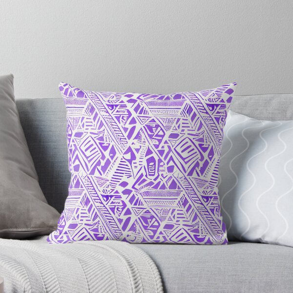 Item preview, Purple Pastel Pacific Islander Pattern Digital Painting designed and sold by CodeAndColors.