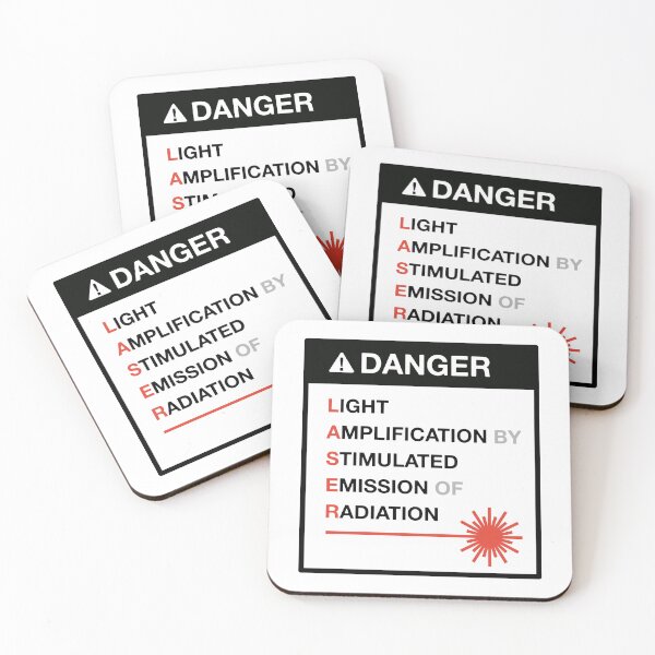 Item preview, DANGER! LASER warning sign designed and sold by R2B1.