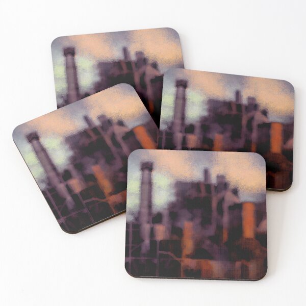 Item preview, Impressionist Industrial Pattern Digital Painting designed and sold by CodeAndColors.