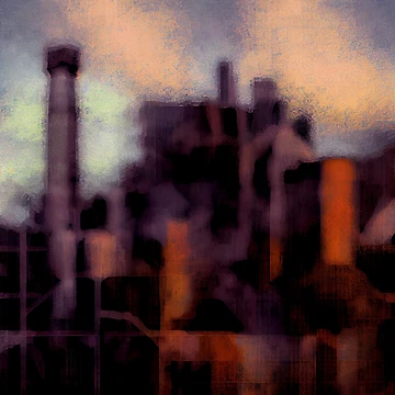 Vorschaubild zum Design Impressionist Industrial Pattern Digital Painting von CodeAndColors