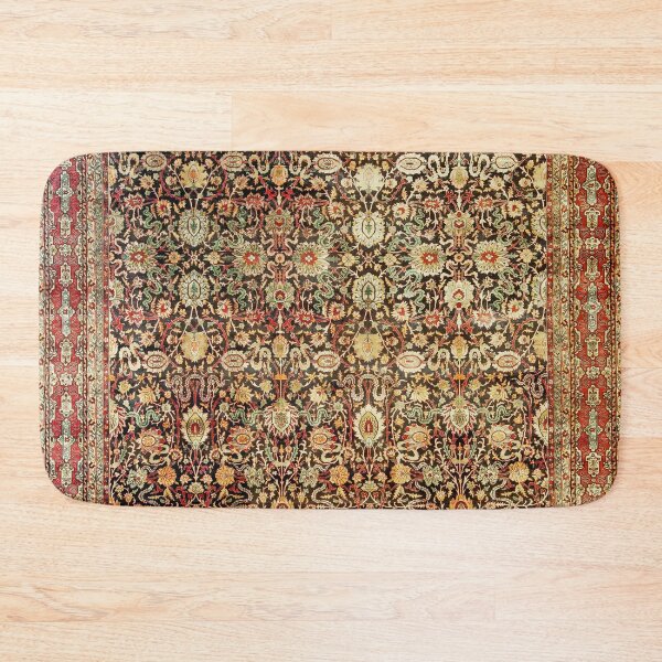 Item preview, Antique Persian Kirman Rug Print designed and sold by Vicky Brago-Mitchell®.