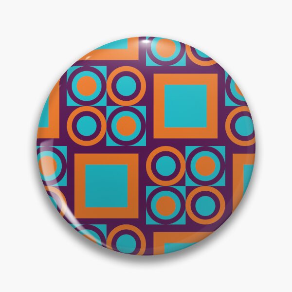 Item preview, retro seventies geometrical pattern designed and sold by pauloneill-art.
