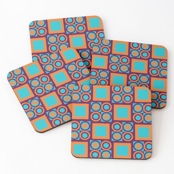 Item preview, retro seventies geometrical pattern designed and sold by pauloneill-art.