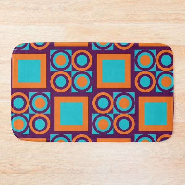 Item preview, retro seventies geometrical pattern designed and sold by pauloneill-art.
