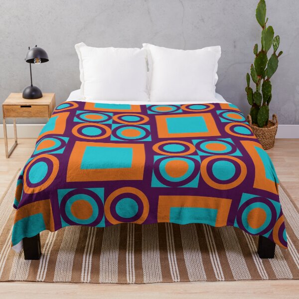 Item preview, retro seventies geometrical pattern designed and sold by pauloneill-art.