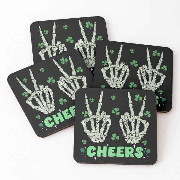Item preview, Cheers skeleton st patricks day design designed and sold by reka88.