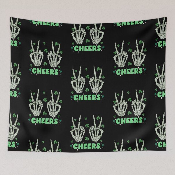 Item preview, Cheers skeleton st patricks day design designed and sold by reka88.