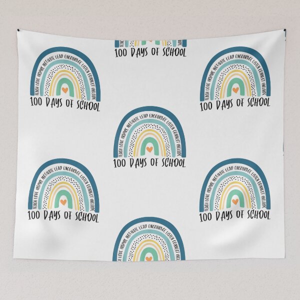 Item preview, 100th Day Of School Teacher - 100 Days Smarter Rainbow T-Shirt designed and sold by zedbubblez.