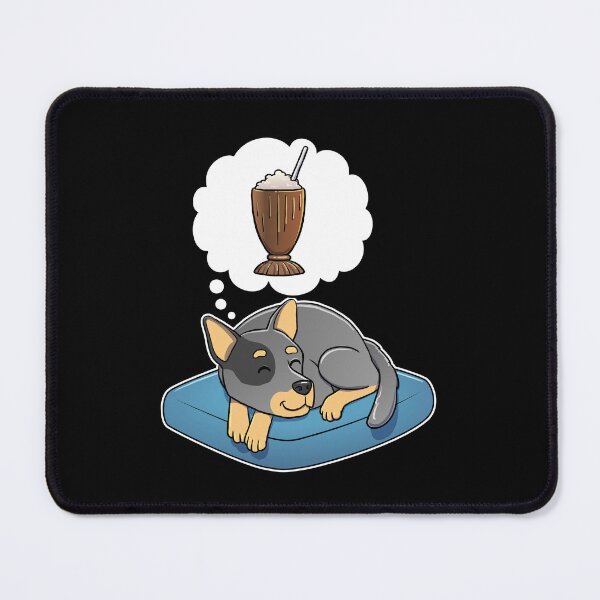 Item preview, Australian Cattle Dog dreaming about Chocolate Milkshakes designed and sold by DoggieDelights.