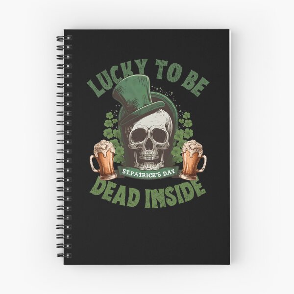 Item preview, Lucky to be dead inside funny skull st patricks day design designed and sold by reka88.