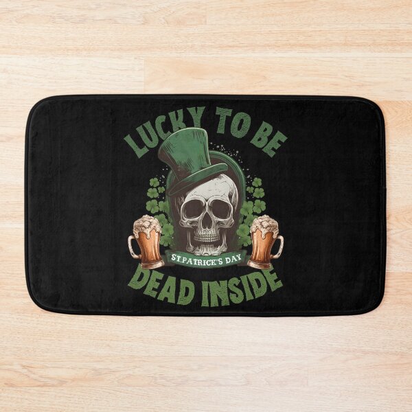 Item preview, Lucky to be dead inside funny skull st patricks day design designed and sold by reka88.