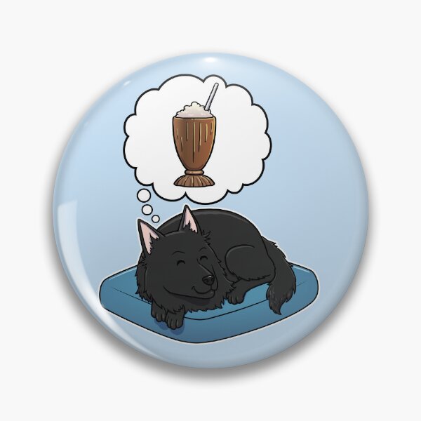 Item preview, Belgian Sheepdog dreaming about Chocolate Milkshakes designed and sold by DoggieDelights.