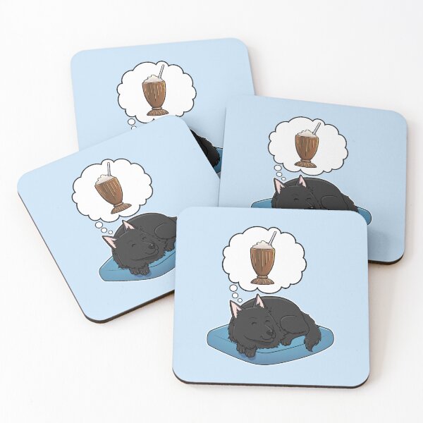 Item preview, Belgian Sheepdog dreaming about Chocolate Milkshakes designed and sold by DoggieDelights.