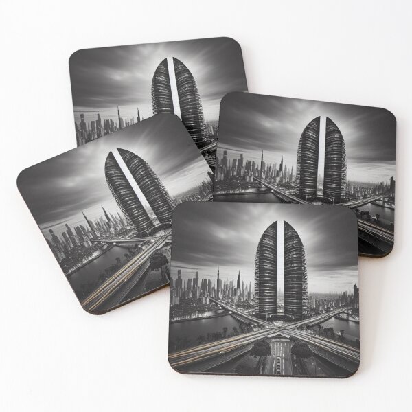 Item preview, Grayscale City Ai Generated designed and sold by AiGens.