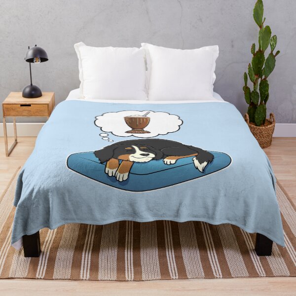Item preview, Bernese Mountain Dog dreaming about Chocolate Milkshakes designed and sold by DoggieDelights.
