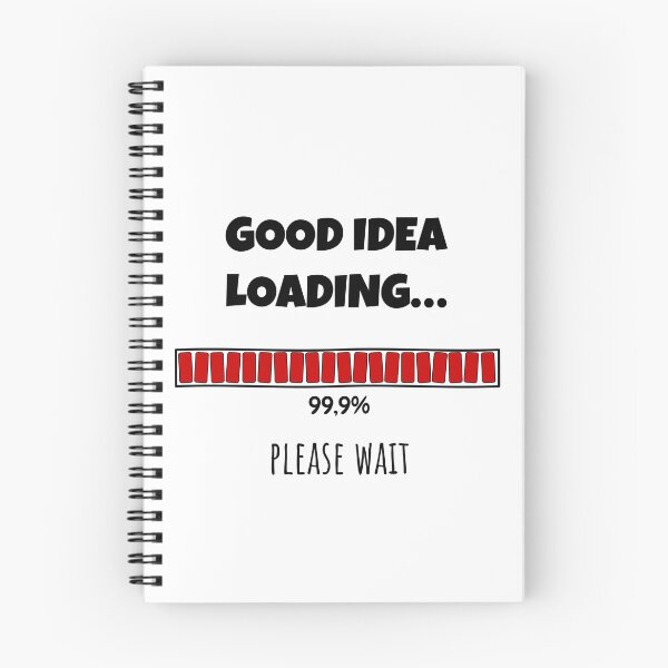 Item preview, Good Idea Loading... Please wait | Funny and witty loading bar text design designed and sold by ArtworkbyEmmy.
