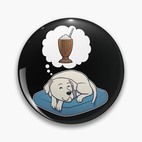 Aperçu de l'œuvre Dogo Argentino dreaming about Chocolate Milkshakes créée et vendue par DoggieDelights.