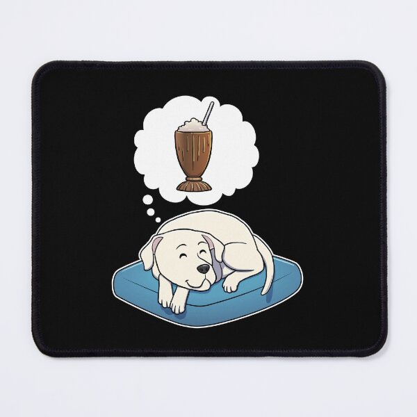Item preview, Dogo Argentino dreaming about Chocolate Milkshakes designed and sold by DoggieDelights.