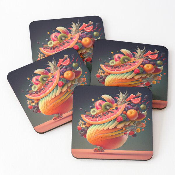 Item preview, The Jovial Fruit Joyride Digital Painting designed and sold by CodeAndColors.