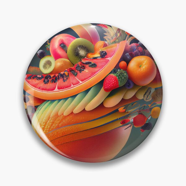 Item preview, The Jovial Fruit Joyride Digital Painting designed and sold by CodeAndColors.