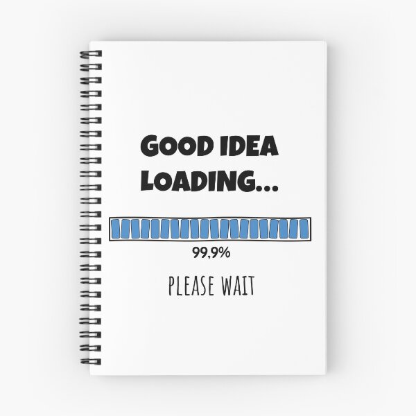 Item preview, Good Idea Loading... Please wait | Funny and witty loading bar text design designed and sold by ArtworkbyEmmy.