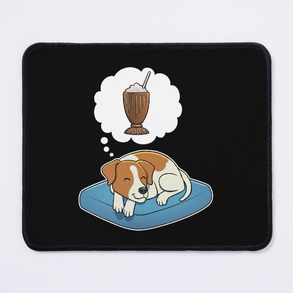 Item preview, Jack Russell Terrier dreaming about Chocolate Milkshakes designed and sold by DoggieDelights.