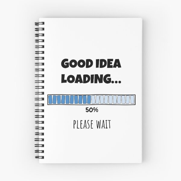 Item preview, Good Idea Loading... Please wait | Funny and witty loading bar text design designed and sold by ArtworkbyEmmy.