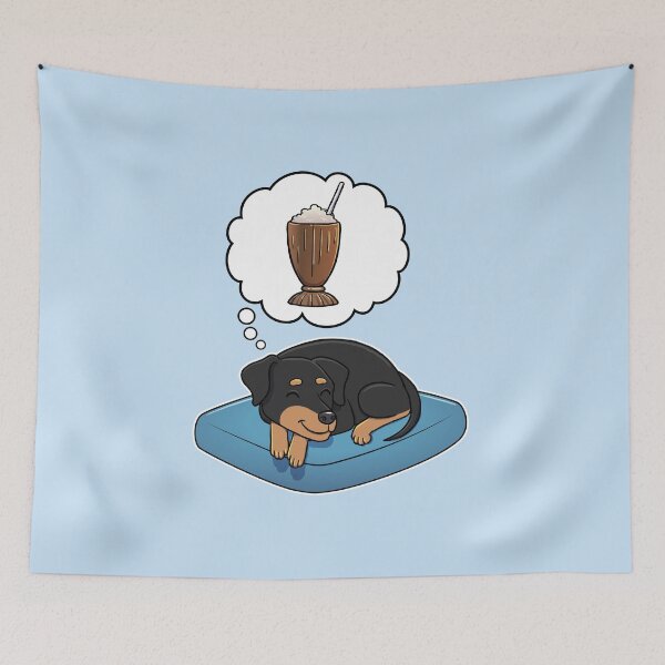 Item preview, Miniature Pinscher dreaming about Chocolate Milkshakes designed and sold by DoggieDelights.