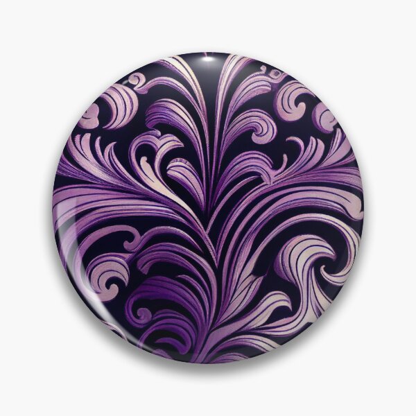 Artikelvorschau, Purple Rough Baroque Imagined Art Deco Pattern Digital Painting entworfen und verkauft von CodeAndColors.