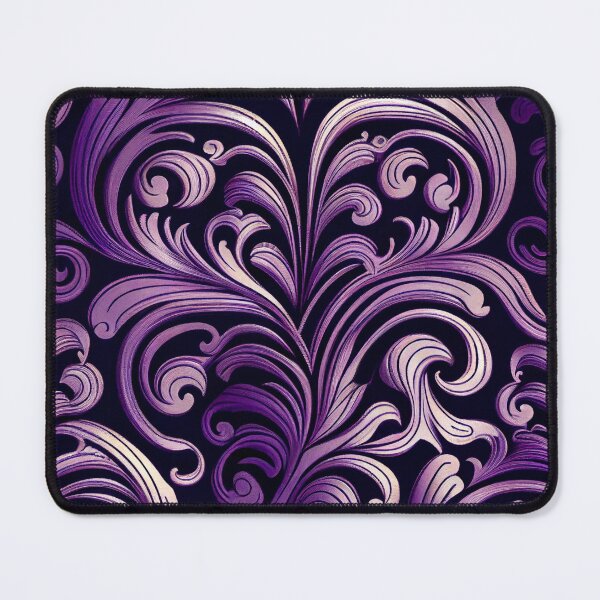 Artikelvorschau, Purple Rough Baroque Imagined Art Deco Pattern Digital Painting entworfen und verkauft von CodeAndColors.