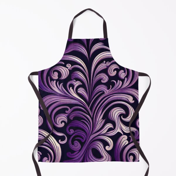 Aperçu de l'œuvre Purple Rough Baroque Imagined Art Deco Pattern Digital Painting créée et vendue par CodeAndColors.