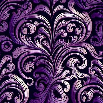 Vorschaubild zum Design Purple Rough Baroque Imagined Art Deco Pattern Digital Painting von CodeAndColors