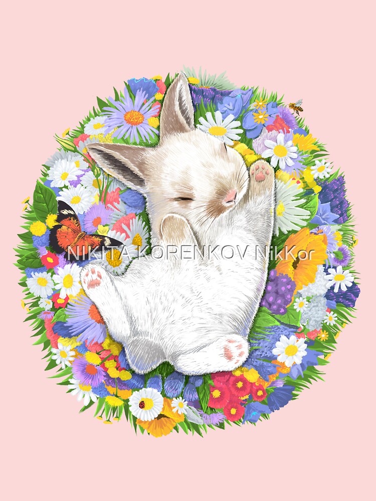 Little sleeping rabbit Kids T-Shirt for Sale by NIKITA KORENKOV NikKor