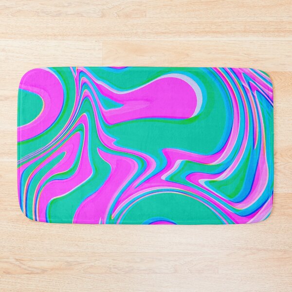 Item preview, Neon Pink, Green,Turquoise, Purple, Pink Tones, Multicolor, Hot Pink and Blue Marble Pattern Design designed and sold by theprintedclub.