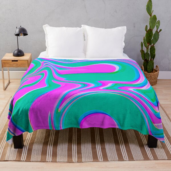 Item preview, Neon Pink, Green,Turquoise, Purple, Pink Tones, Multicolor, Hot Pink and Blue Marble Pattern Design designed and sold by theprintedclub.