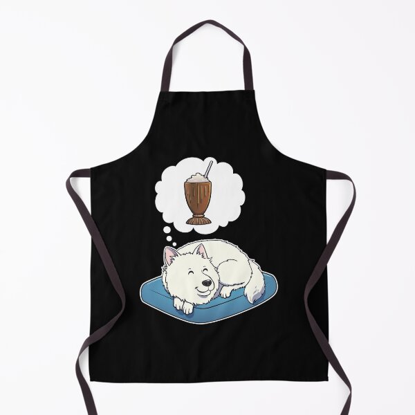 Artikelvorschau, Samoyed dreaming about Chocolate Milkshakes entworfen und verkauft von DoggieDelights.