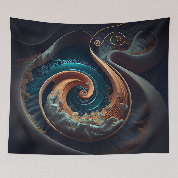 Item preview, Meandering Melody Digital Painting designed and sold by CodeAndColors.