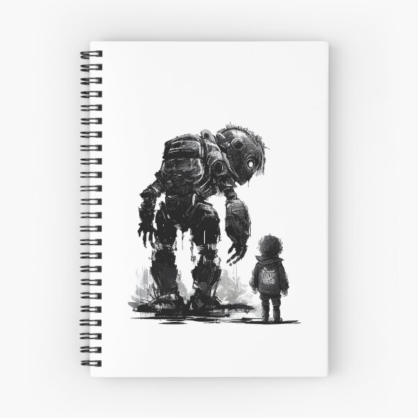 Item preview, Robot and Boy designed and sold by ShadowAndSlate.
