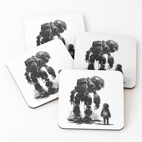Item preview, Robot and Boy designed and sold by ShadowAndSlate.