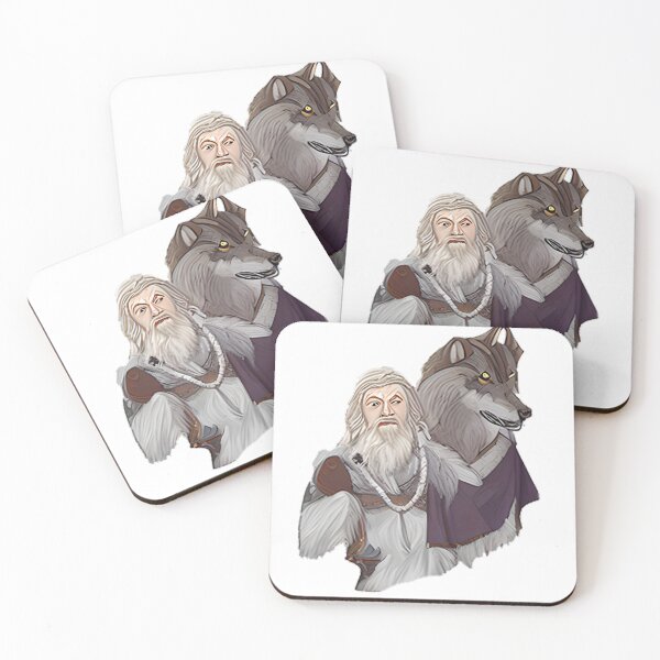 Item preview,  Norse God Odin with his two wolves - Nordic/ Scandinavian Mythology designed and sold by BestUncommonTee.