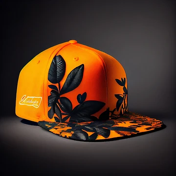 Vorschaubild zum Design Shift in the Shade Rollover Tangerine Snapback Digital Painting von CodeAndColors