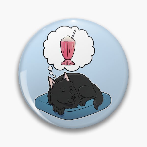 Item preview, Belgian Sheepdog dreaming about a Strawberry Milkshake designed and sold by DoggieDelights.