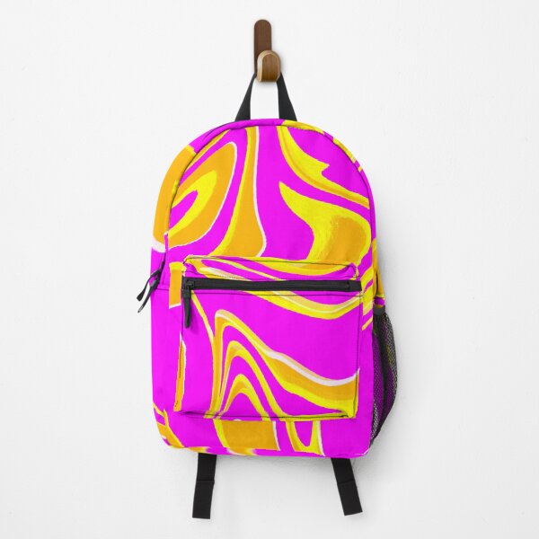 Item preview, Hot Pink, Neon Yellow, Neon Pink and Orange Marble Pattern Design designed and sold by theprintedclub.