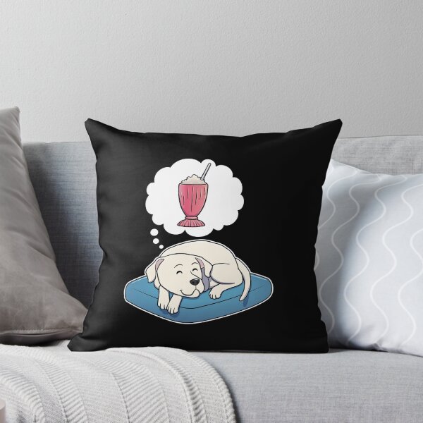 Item preview, Dogo Argentino dreaming about a Strawberry Milkshake designed and sold by DoggieDelights.