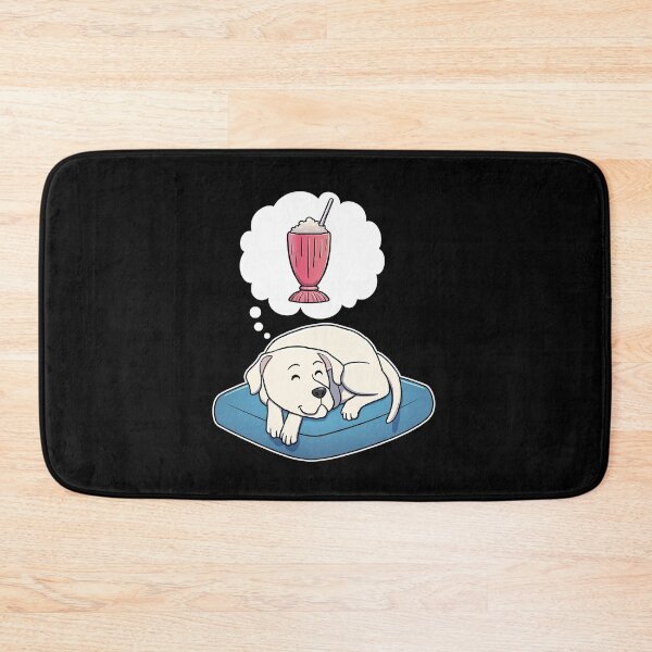 Item preview, Dogo Argentino dreaming about a Strawberry Milkshake designed and sold by DoggieDelights.