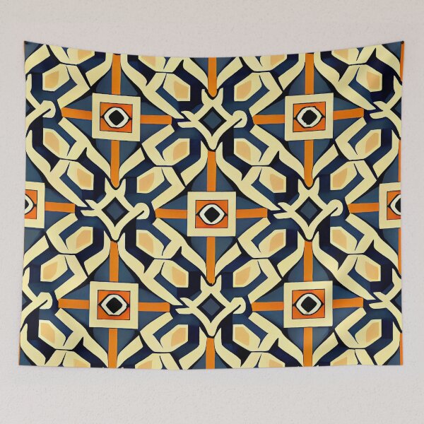 Item preview, Simple Semi Abstract Latin Pattern Digital Painting designed and sold by CodeAndColors.